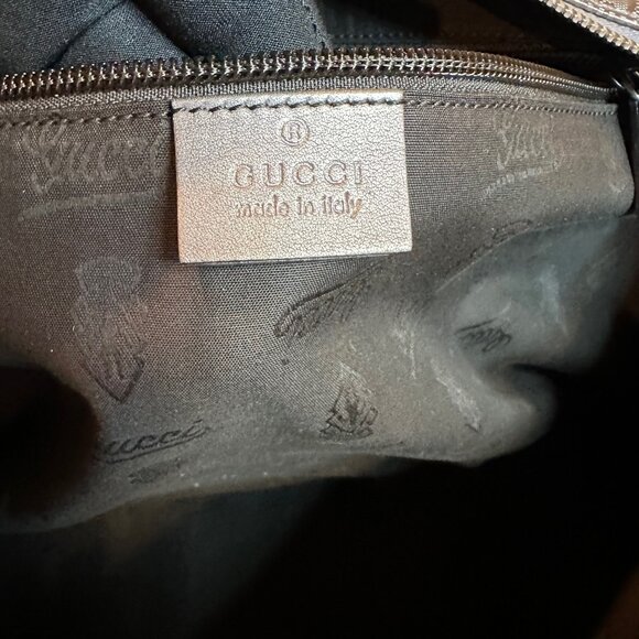 Authentic Gucci Imprime GG Monogram Large Zippered Shopping Tote Bag - Picture 13 of 14